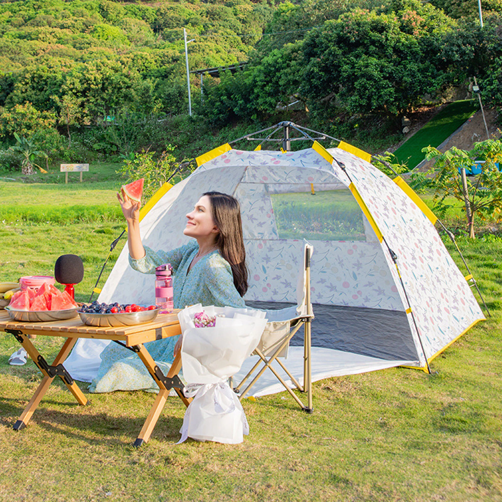 Cheap Goat Tents Sun Shade Shelter Camping Tent For 2 3 Person Pop Up Beach Tent SPF 50+ Beach Canopy UV Protection Waterproof Shade Tent   